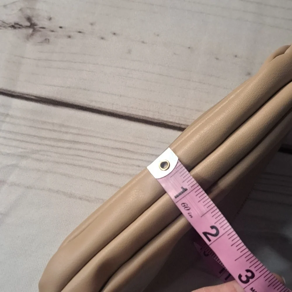 Beige 2 Zipper Section Travel Bag